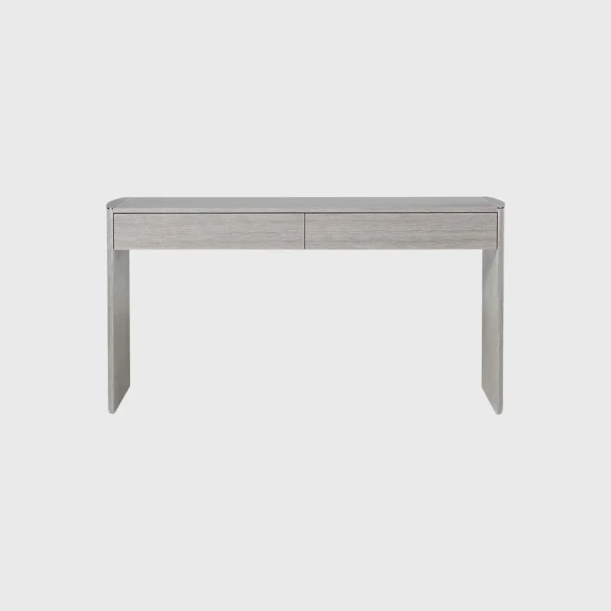 Kassandra 2 Drawer Console 150cm, Cream Engineered Veneer finish