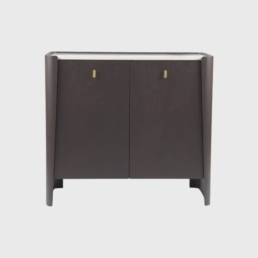 Kelly 2 Door Cabinet, Espresso Oak finish