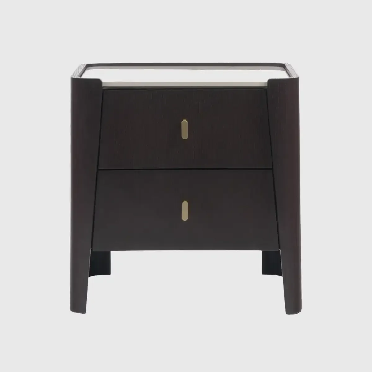 Kelly 2 Drawer Bedside, Espresso Oak finish