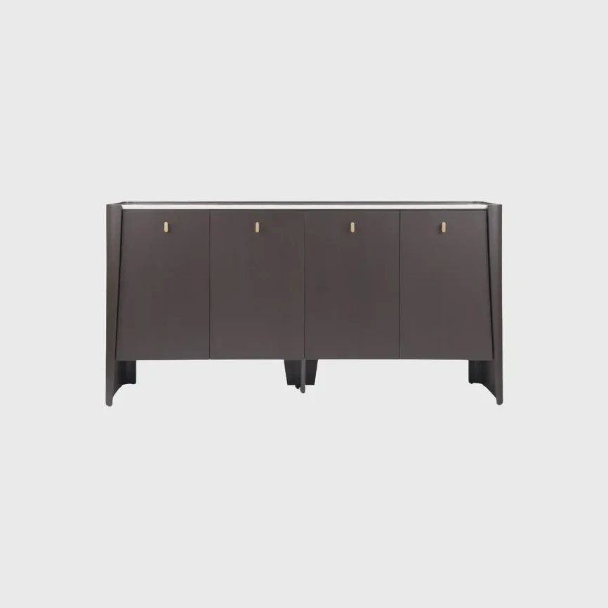 Kelly 4 Door Cabinet, Espresso Oak finish
