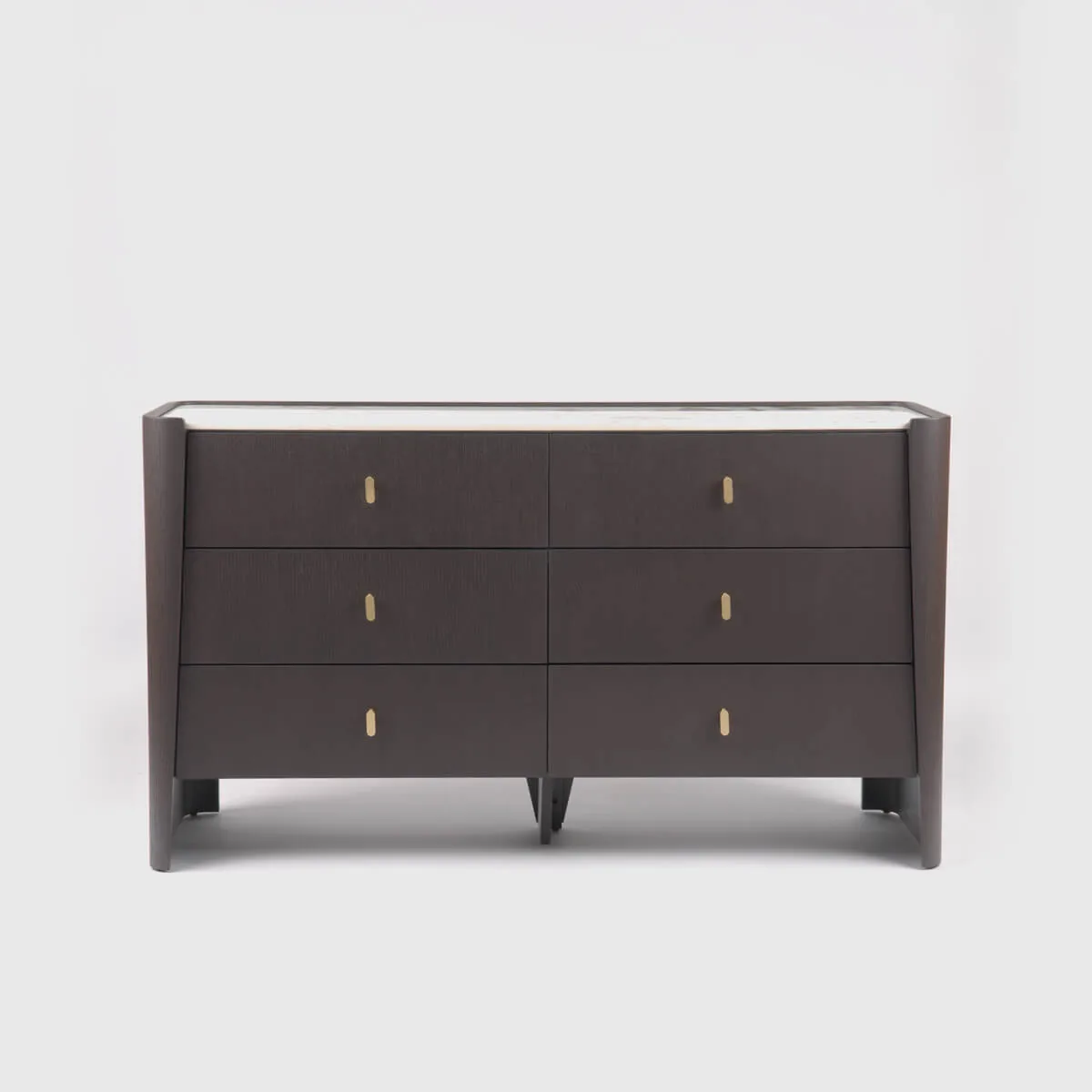 Kelly 6 Drawer Chest, Espresso Oak finish