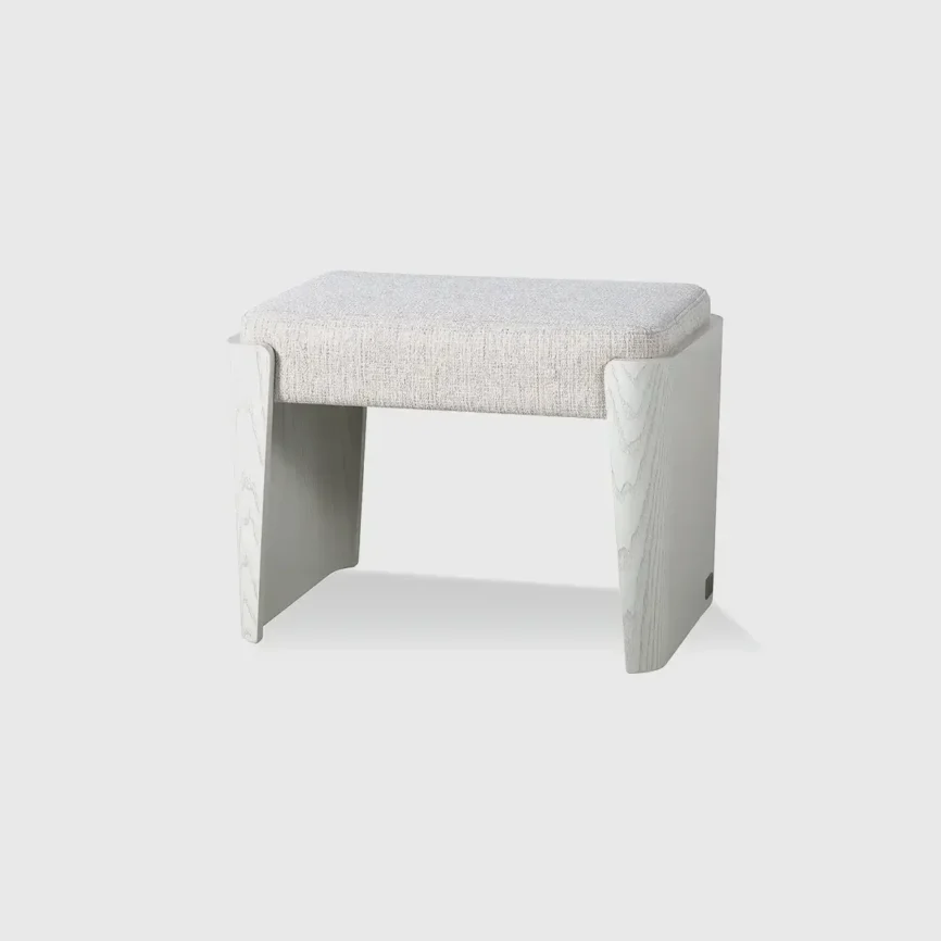 Kelly Stool White Ash, 60×40×45 cm