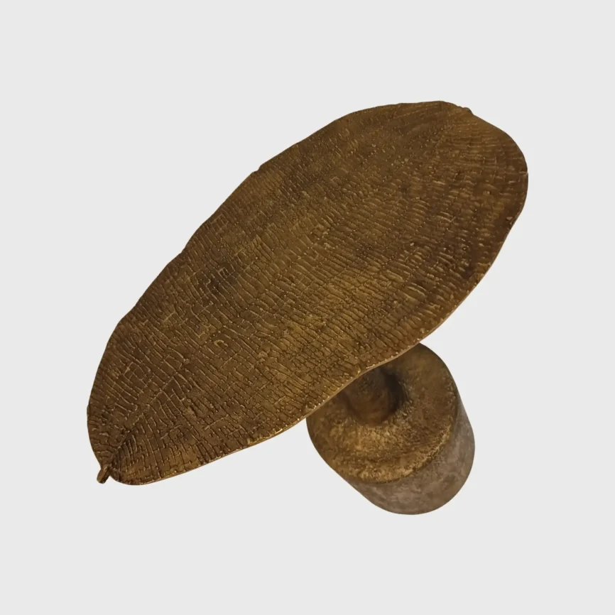 Leaf Side Table Bronze Dorato, 45×26×50 cm