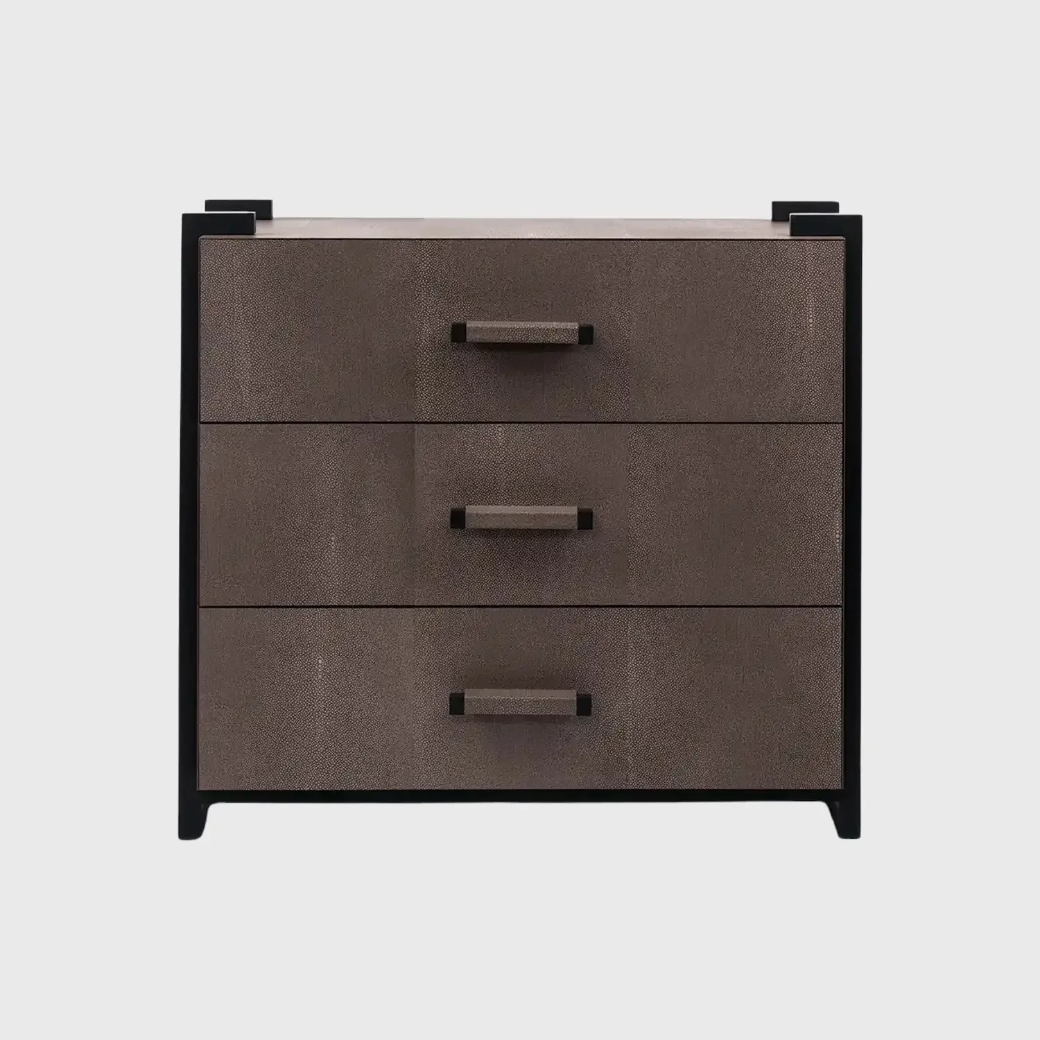 Linea Nera Chest Grey Shagreen Leather, Grey Shagreen Leather finish