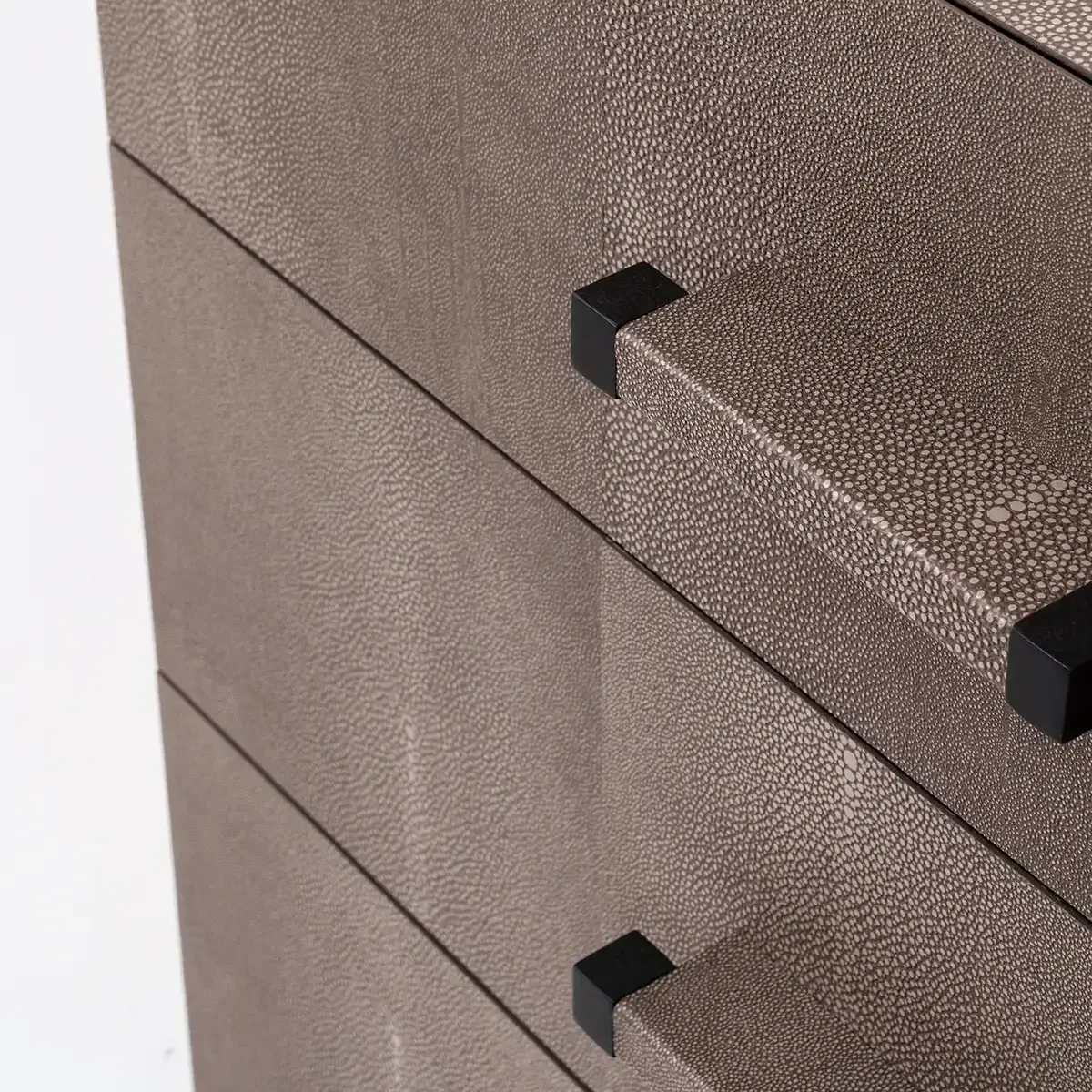 Linea Nera Chest Grey Shagreen Leather — The Linea Nera Chest Grey Shagreen Leather is a refined expression of…