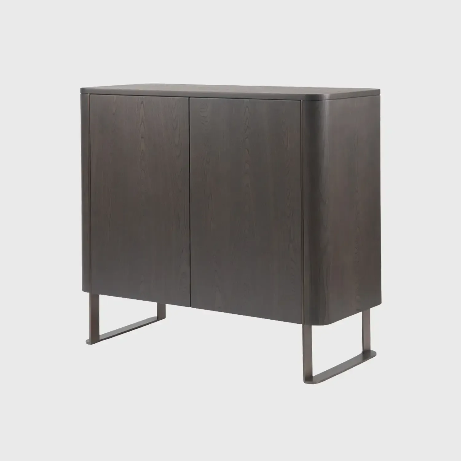 Lizzi 2 Door Cabinet, Chocolate Oak finish