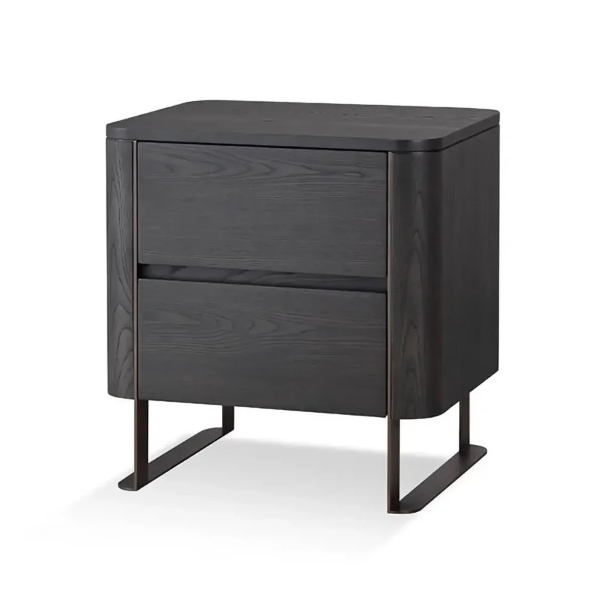 Lizzi 2 Drawer Bedside — The Lizzi 2 Drawer Bedside in Chocolate Oak exemplifies modern sophistication within the Lizzi…