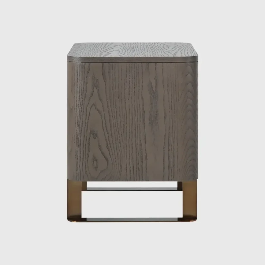 Lizzi 2 Drawer Bedside Macchiato, 55×45×58.5 cm