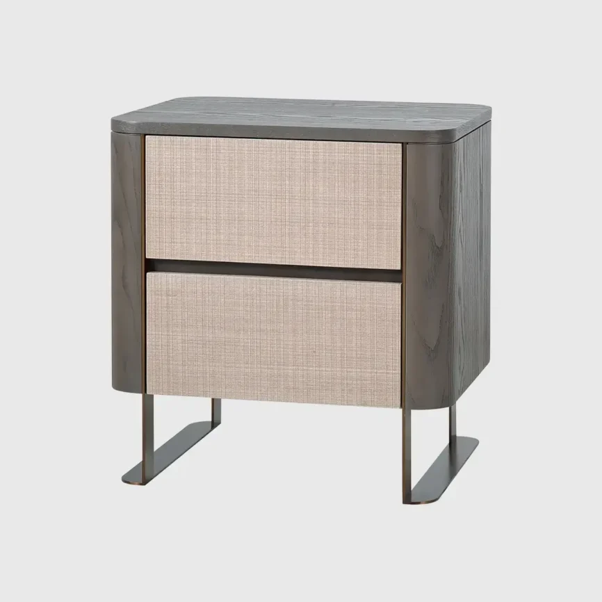 Lizzi 2 Drawer Bedside Macchiato — bedside table