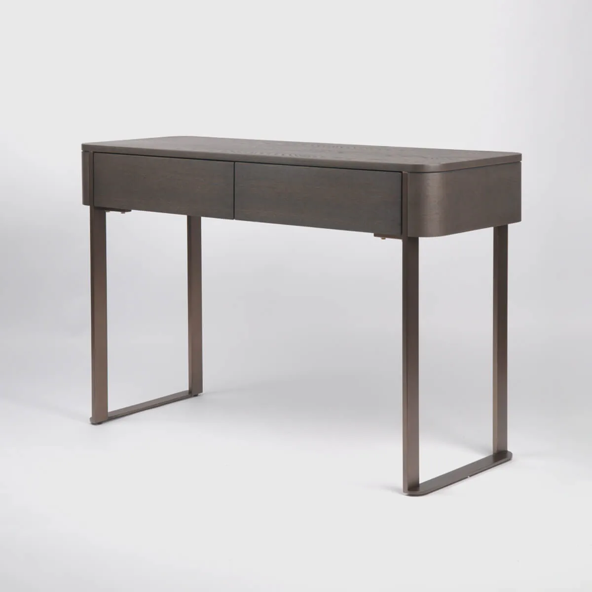 Lizzi 2 Drawer Console Chocolate Oak, Chocolate Oak finish