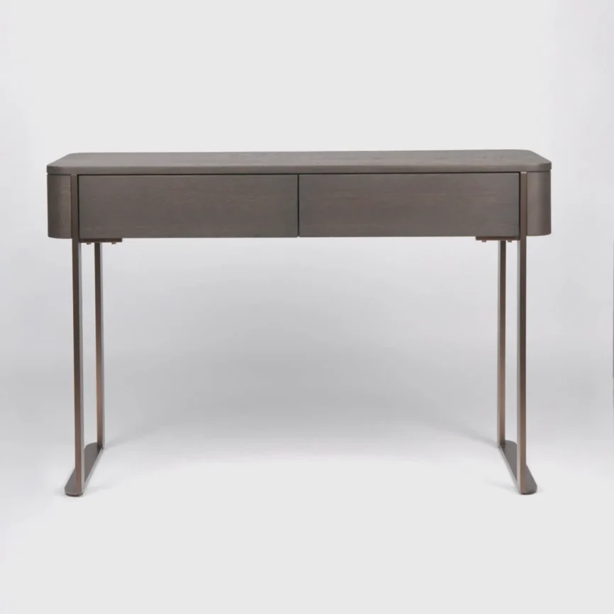 Lizzi 2 Drawer Console Chocolate Oak, 120×45×78 cm