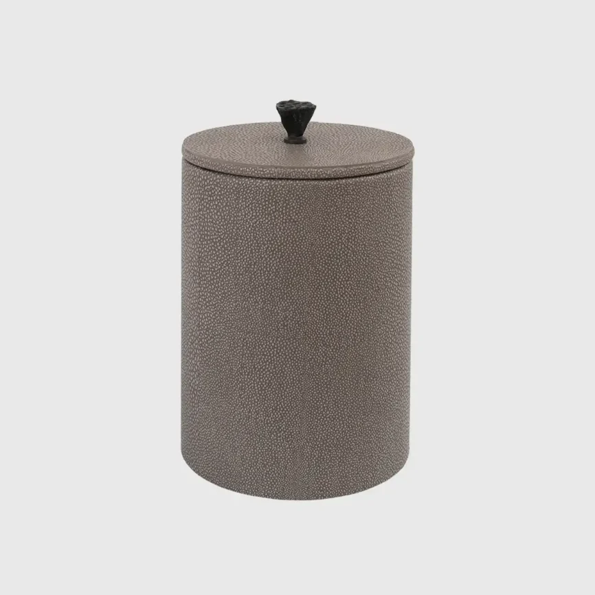Lotus Box Grey Shagreen Leather, Grey Shagreen Leather finish