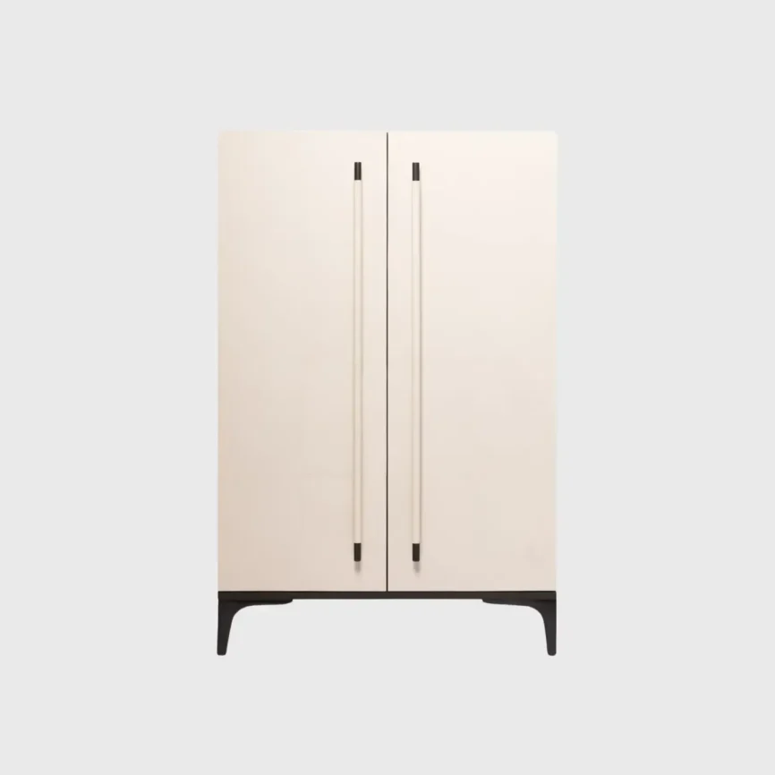 Luxe Armoire Pumice Leather, Pumice Leather finish