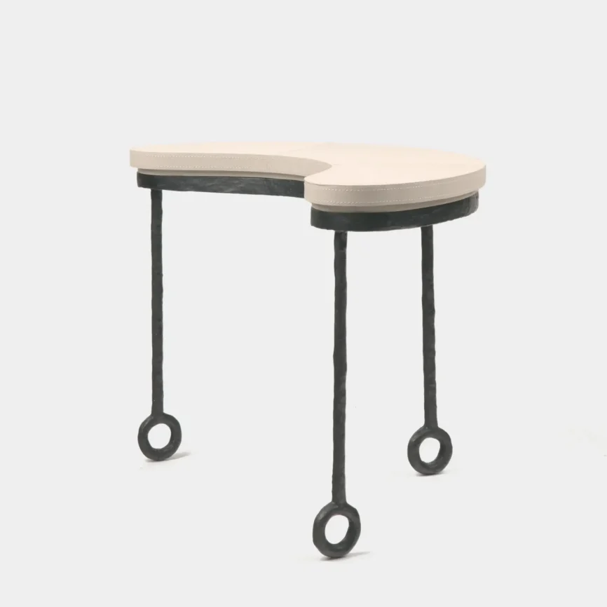 Marais Bronze Tables Pumice Leather — console