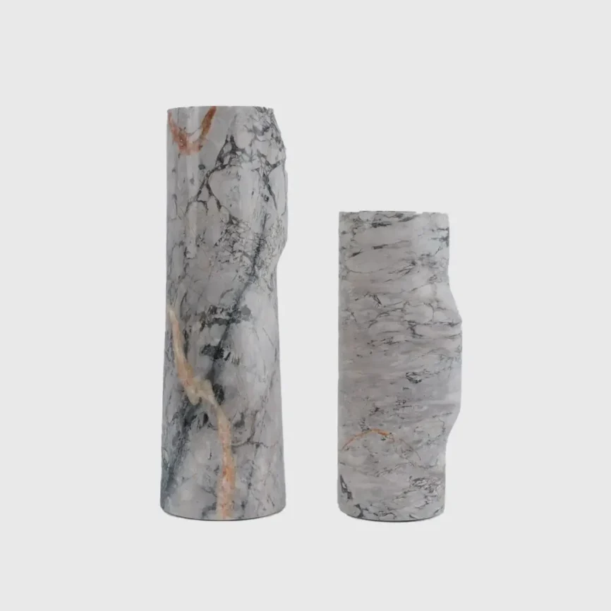 Marble Stone Decoration VASE low — Artful Design: Marble Stone Decoration VASE Low.