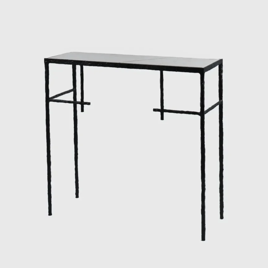Mineral Console Bronze Nera And Marble, Bronze Nera finish