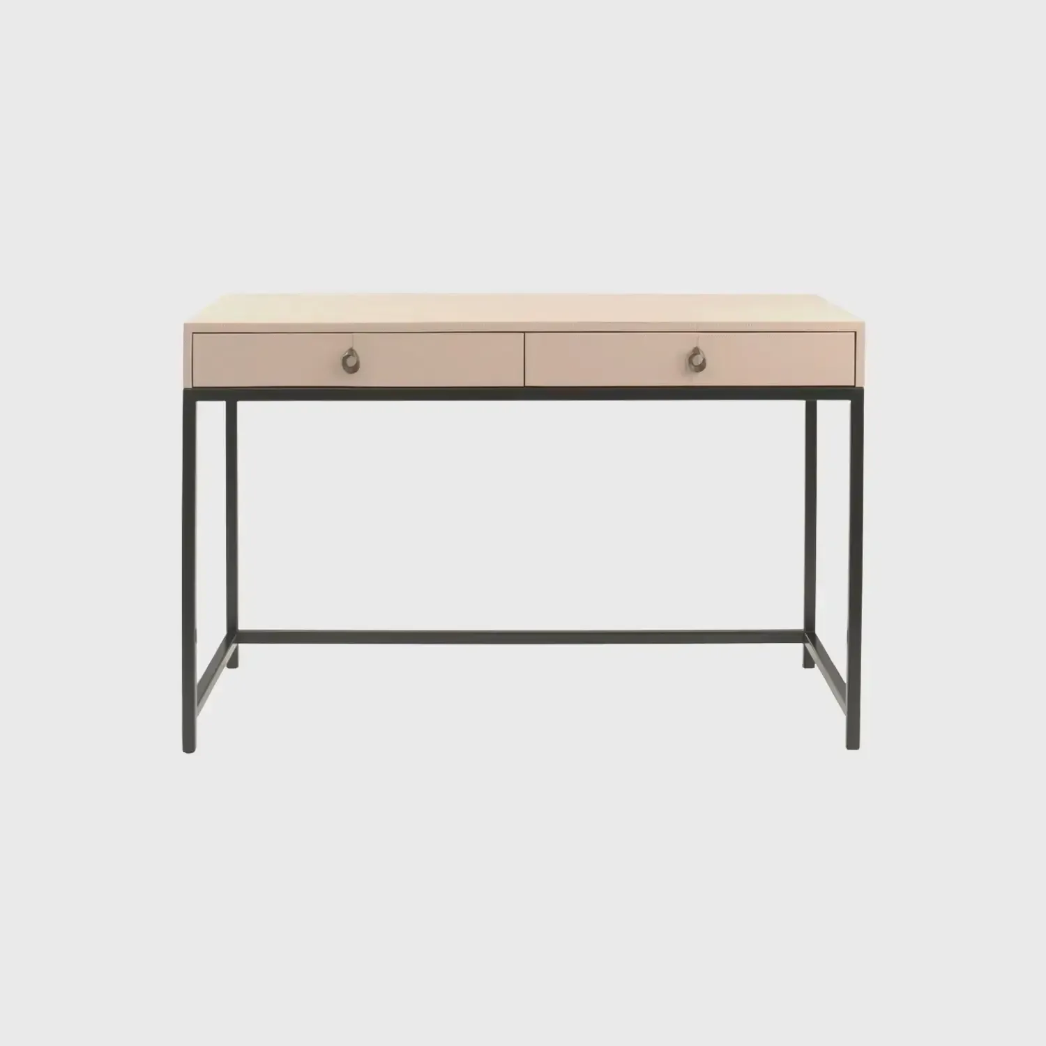 Mr Barnes Desk Blush Leather, Blush Leather finish