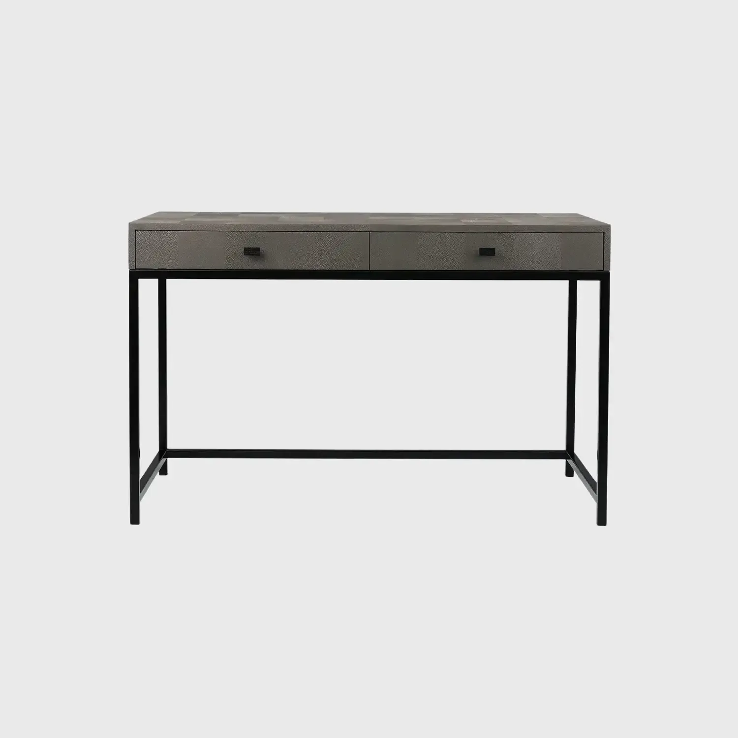 Mr Barnes Desk Grey Shagreen Leather, Grey Shagreen Leather finish