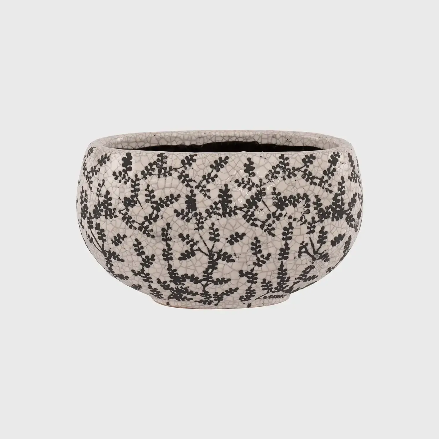 Oval Cache Pot — decorative ceramic & porcelain
