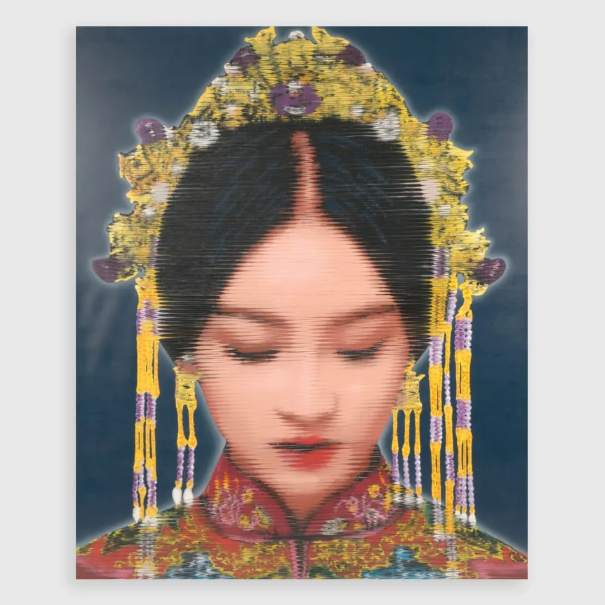 Painting Blue Marriage — original wall art