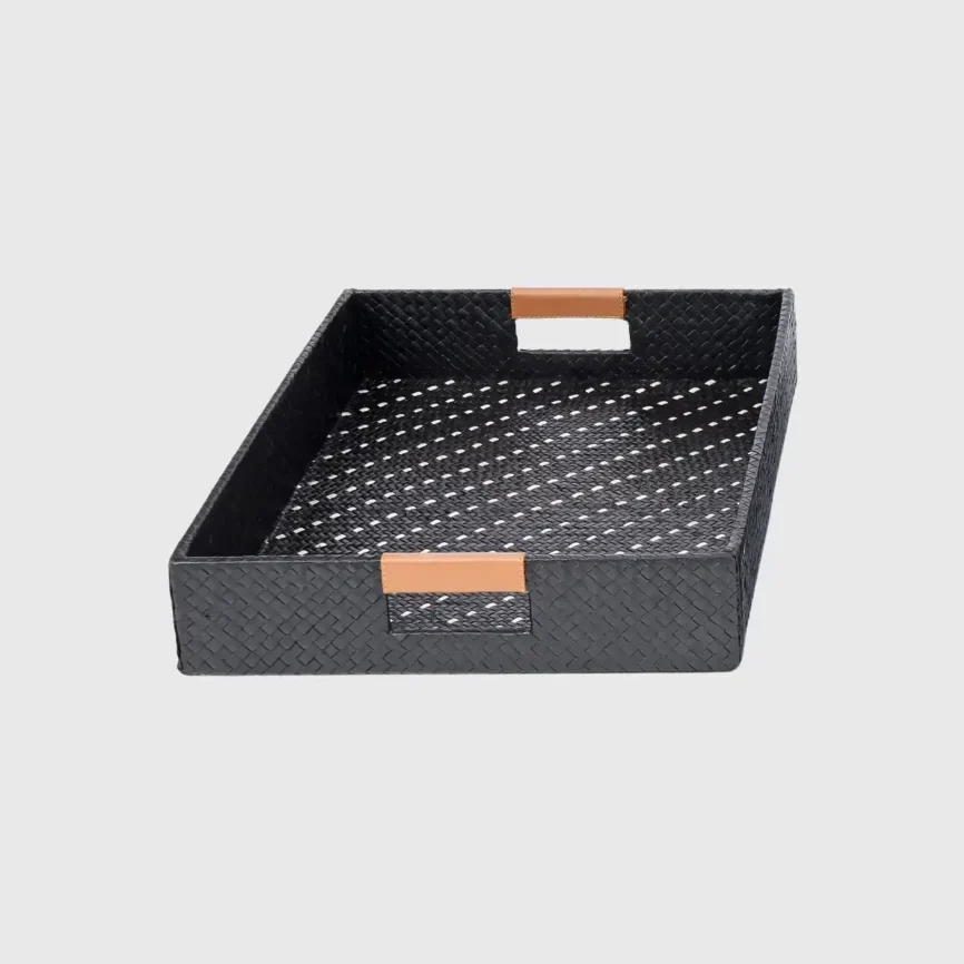 Palm Black Trays — Part of our Everyday Chic Collection, these trays combine modern styling with functional design -…