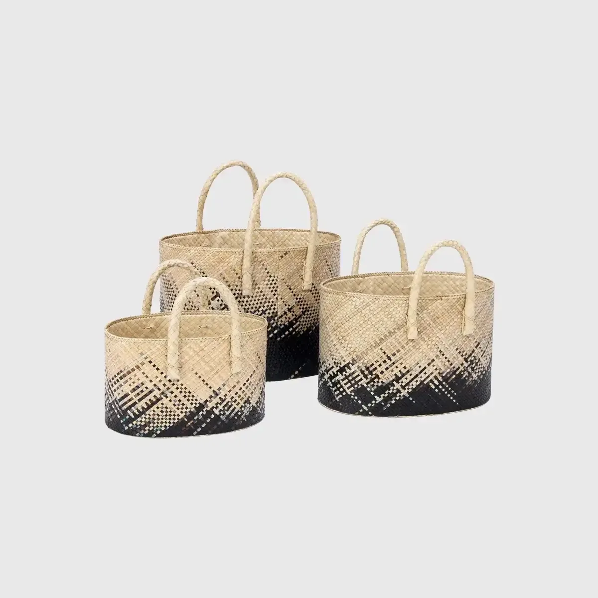Palm Natural Set of 3 baskets — decorative boxe