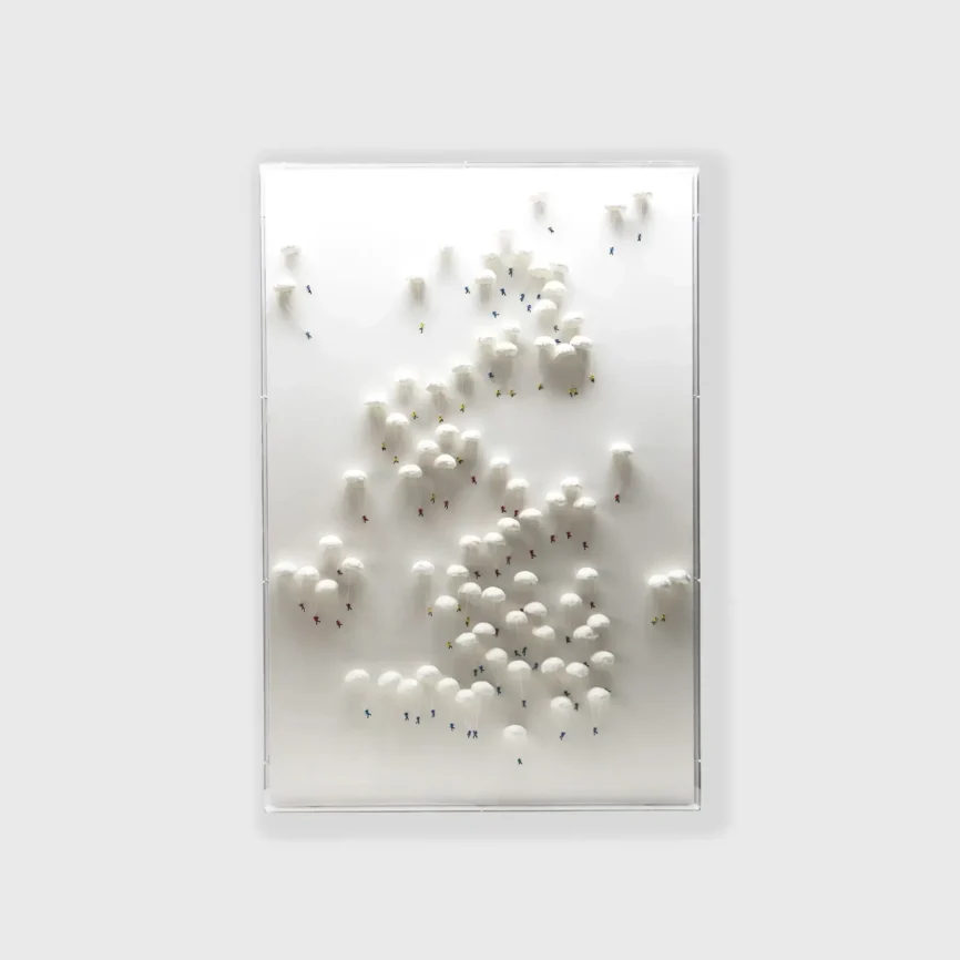 Parachute Handmade Dimensional Paper Wall Art — latest design