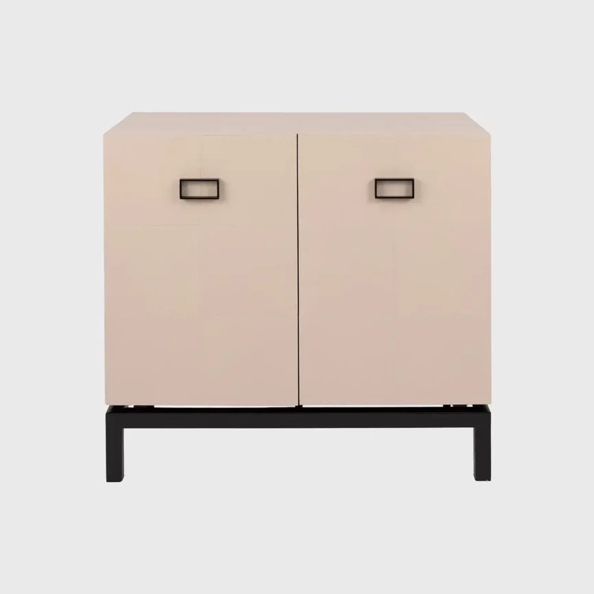 Paragon Cabinet 2 Door Pumice Leather, 84×46×81 cm