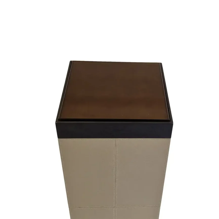 Paragon Leather Pedestal 27cm, 27×27×97 cm