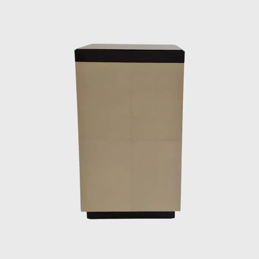 Paragon Leather Pedestal 47cm, Pumice Leather finish