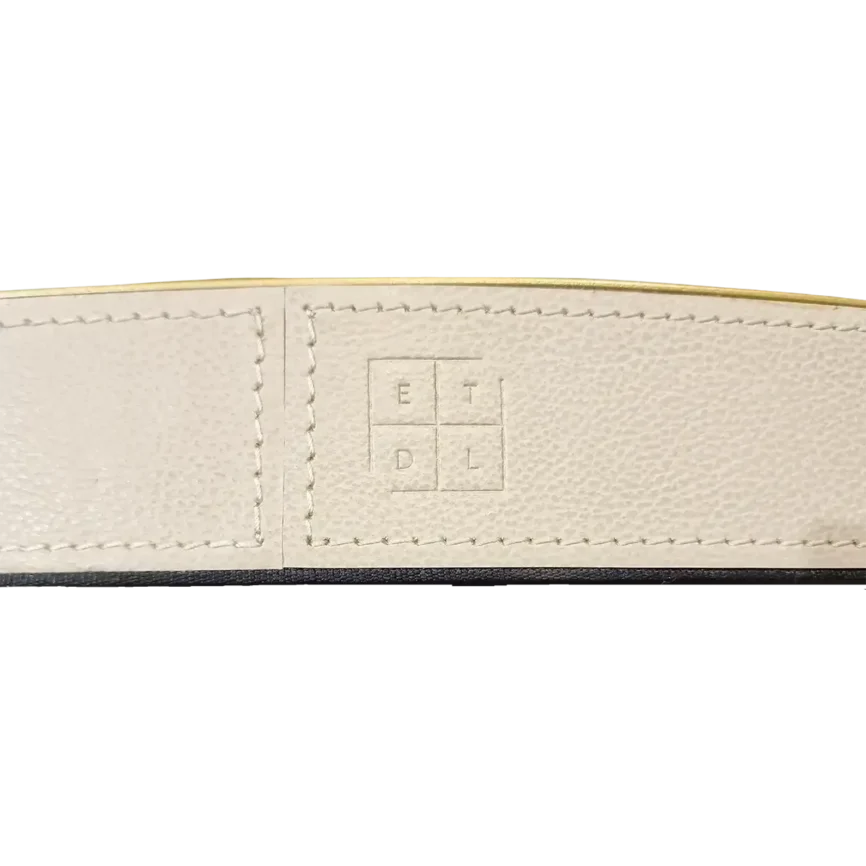 Paragon Oval Tray Pumice Leather, 70×50×5 cm
