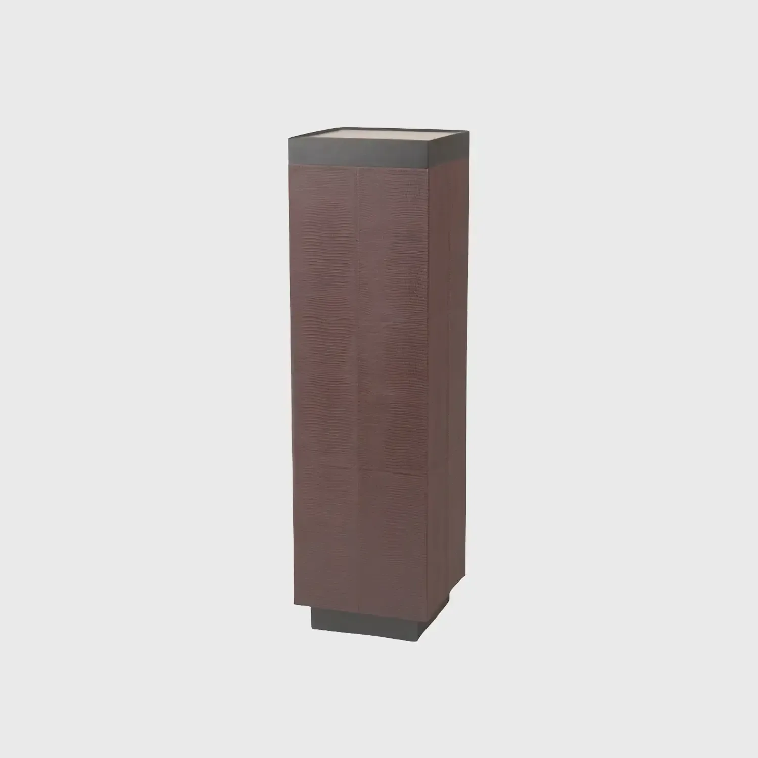 Paragon Pedestal Burgundy Leather, 27×27×97 cm
