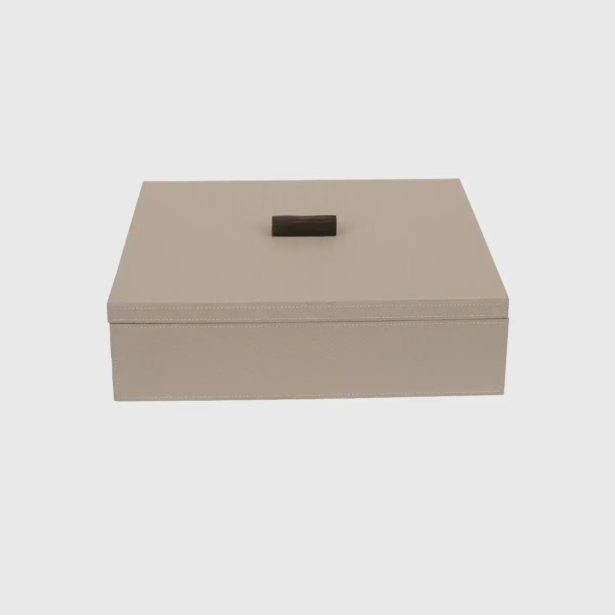 Paragon Woven Pumice Box, Pumice Woven Leather finish