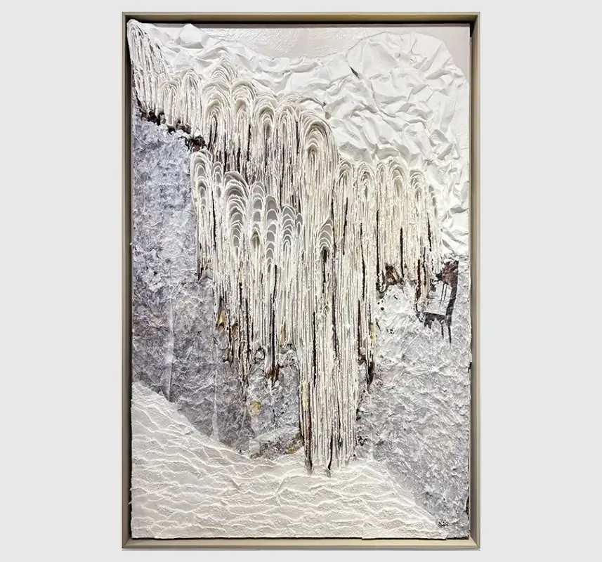 Petrified Rain Handmade Dimensional Paper Wall Sculpture — latest design