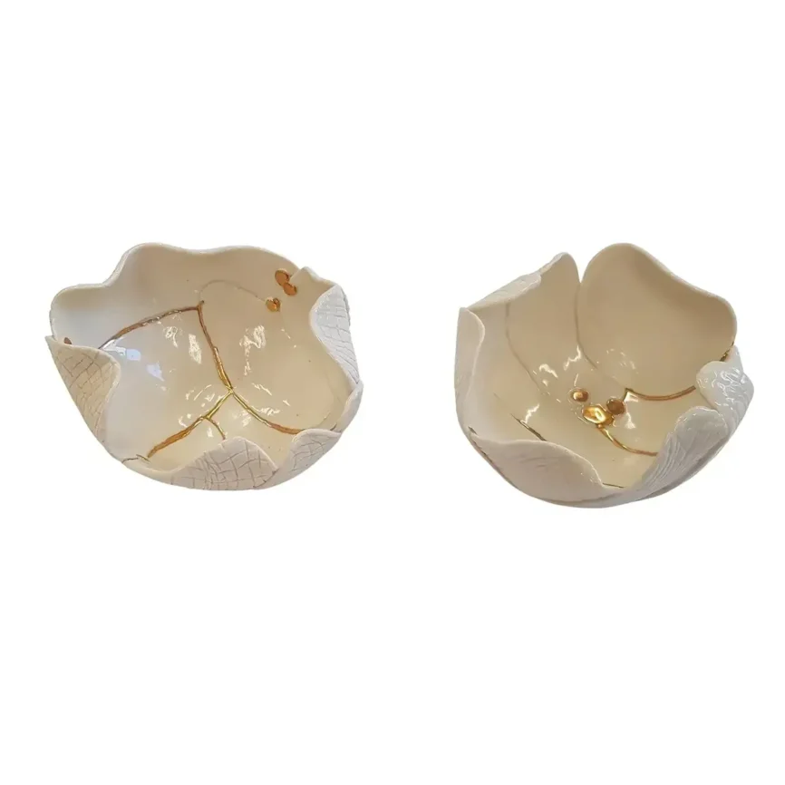 Porcelain Flower Shaped Bowl — decorative ceramic & porcelain