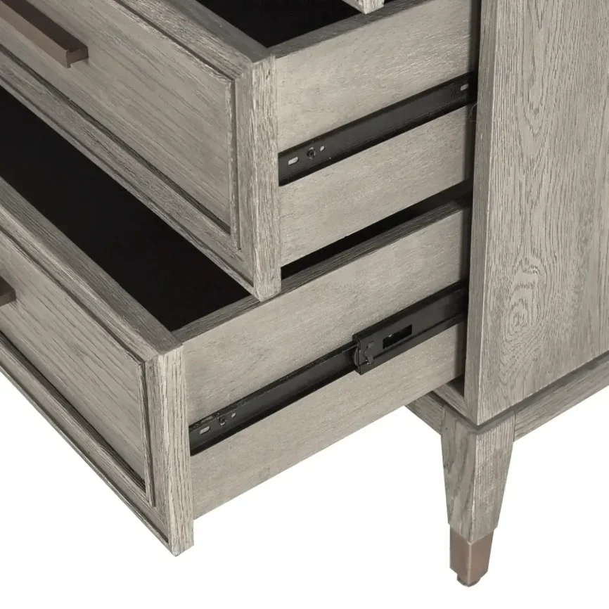 Renmin 3 Drawer Chest Grey Oak, 80×45×80 cm