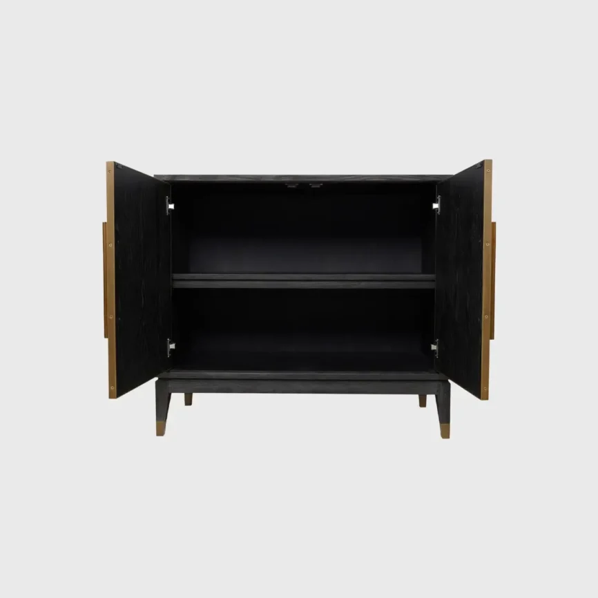 Renmin Cabinet 2 Door Carbon Oak — cabinet