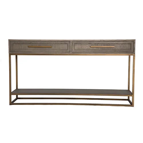 Renmin Console Grey Oak 160cm, Renmin Grey Oak finish