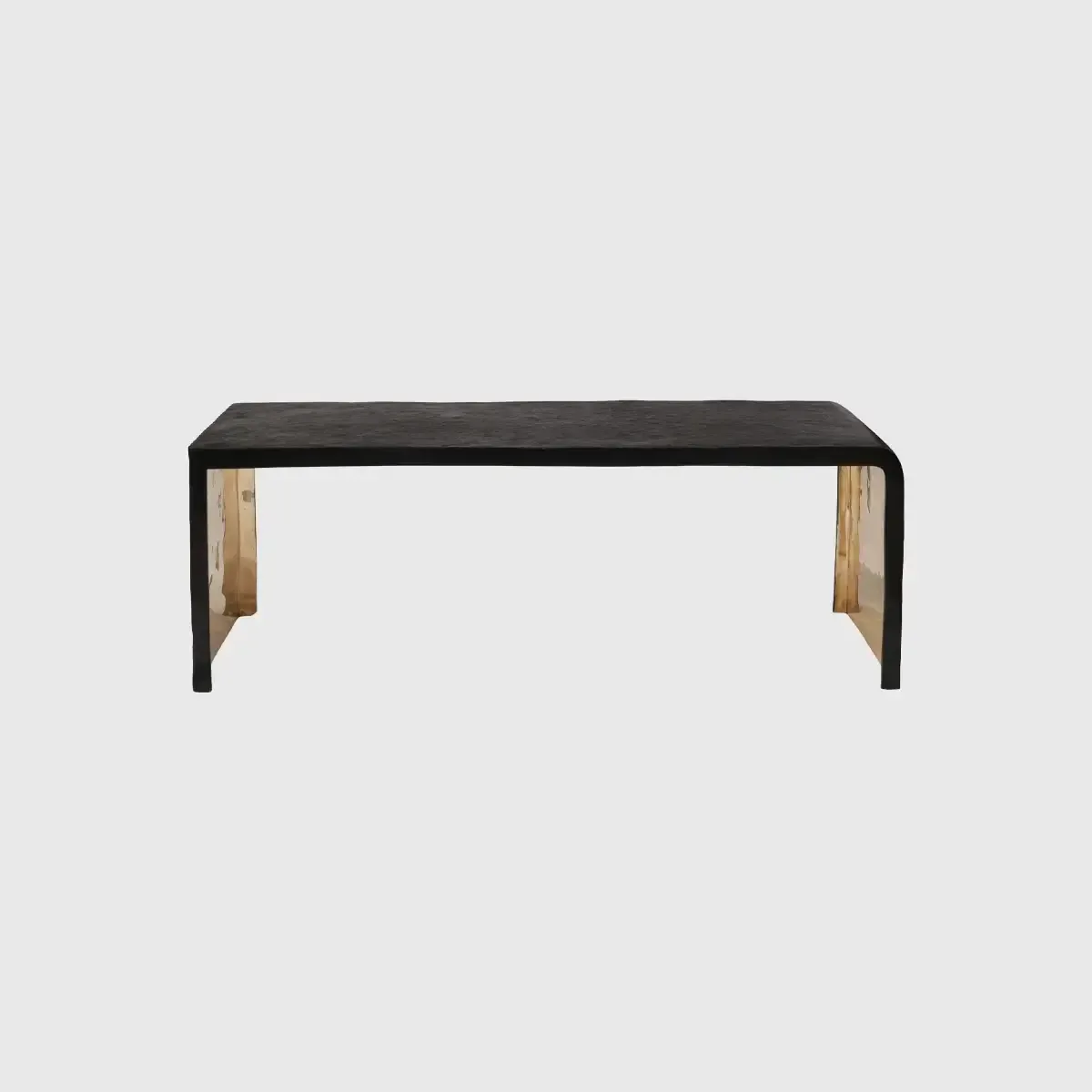 Ribbed Bronze Bench, Bronze d'Oro finish