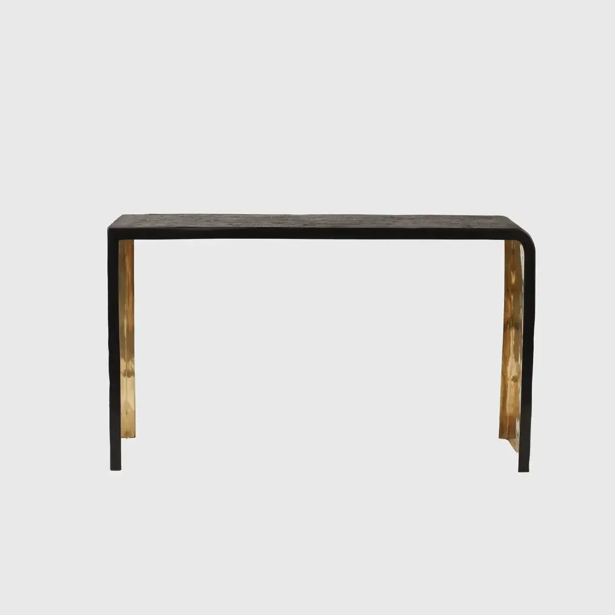 Ribbed Bronze Console — console