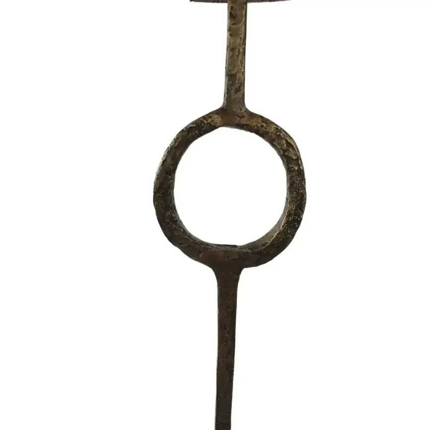 Ring Floor Lamp Bronze Dorato, 152×25×25 cm