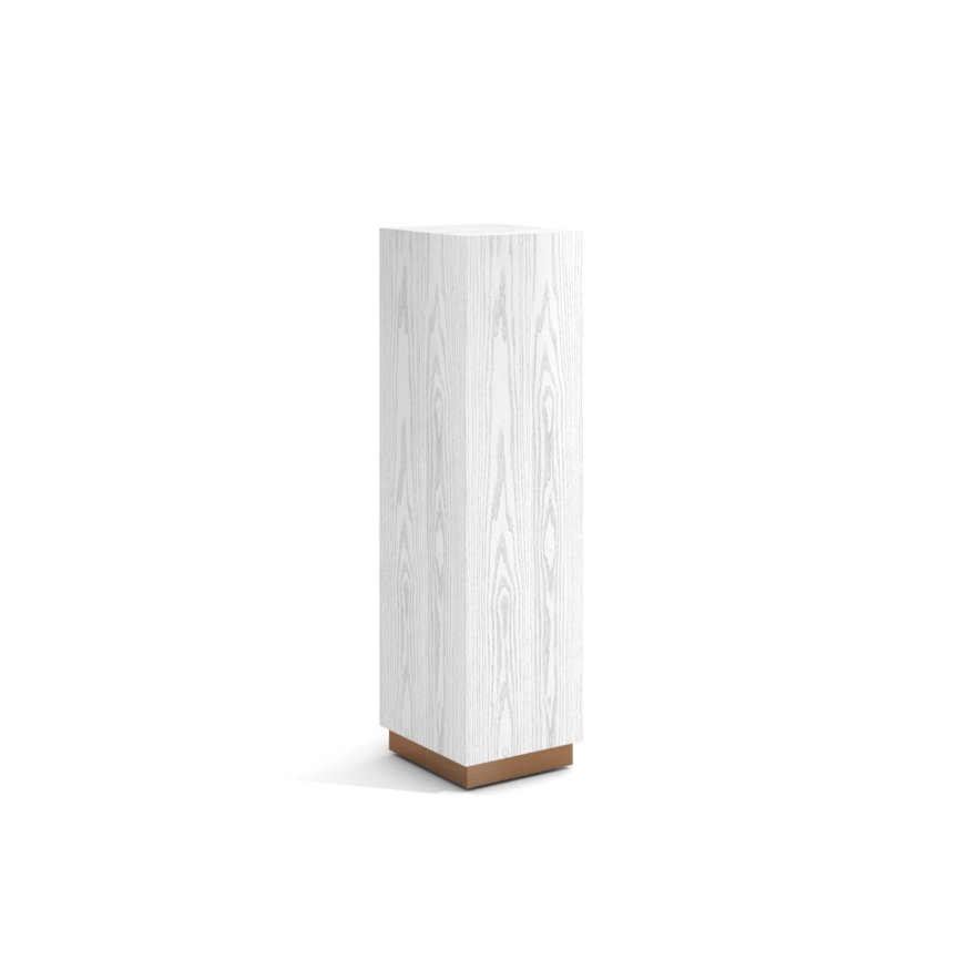 Siena Pedestal White Ash 30cm, 30×30×110 cm