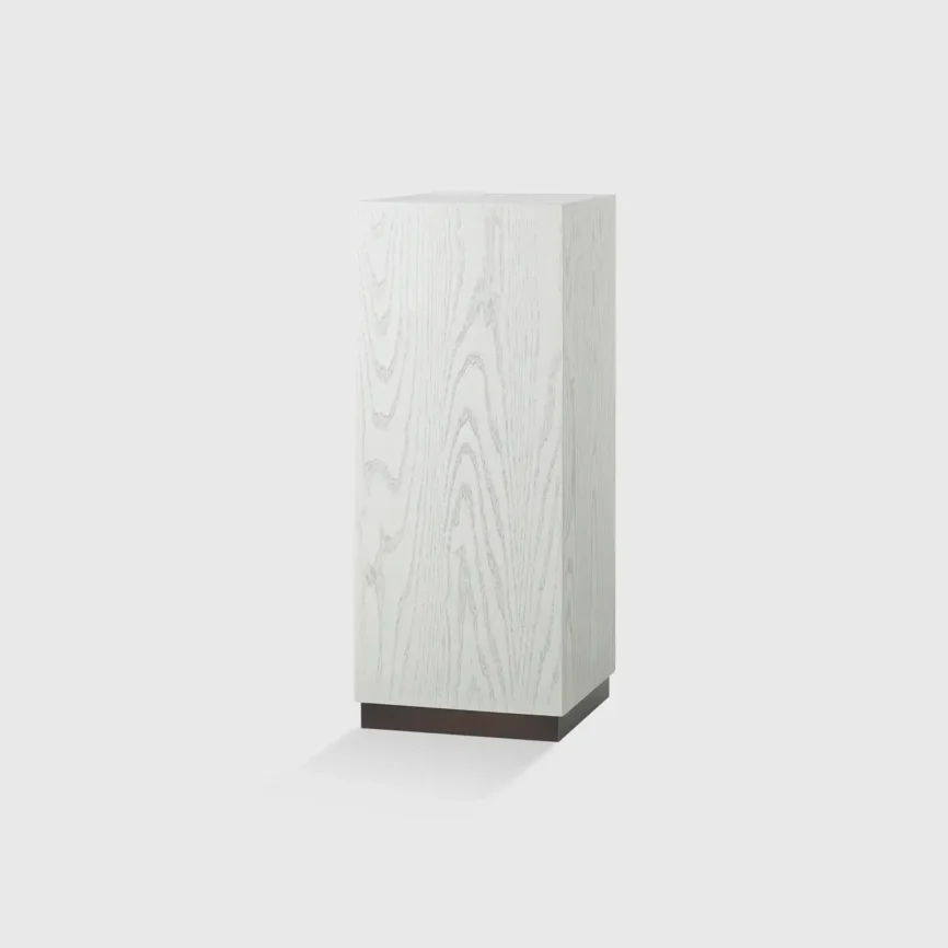 Siena Pedestal White Ash 40cm, 40×40×100 cm