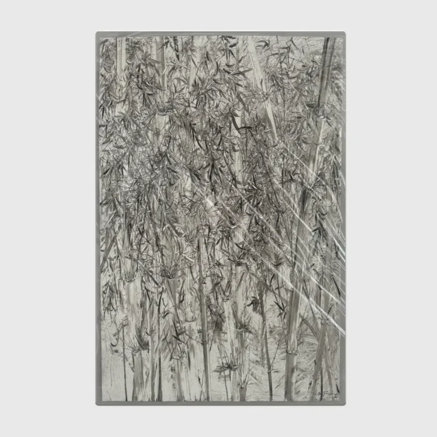 Silver Forest Large Wall Paper Art — original wall art