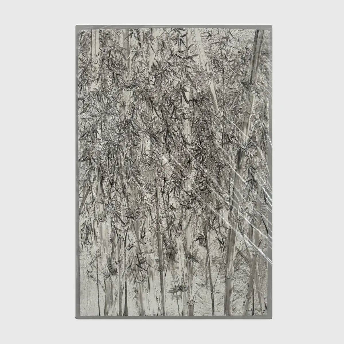 Silver Forest Large Wall Paper Art — original wall art