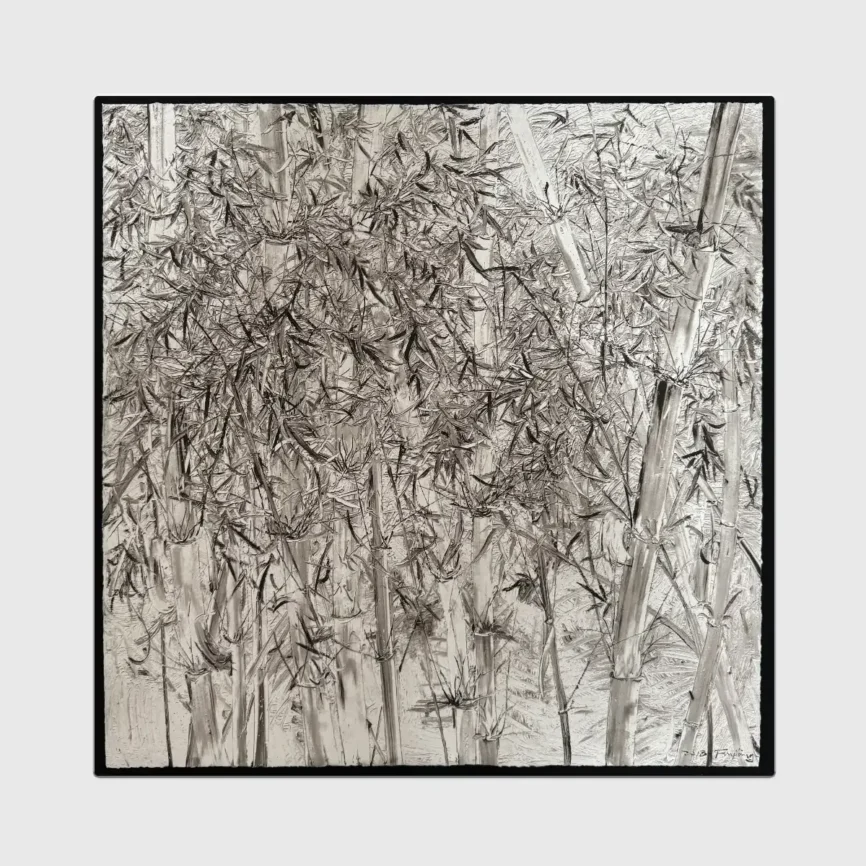 Silver Forest Small Wall Paper Art — original wall art