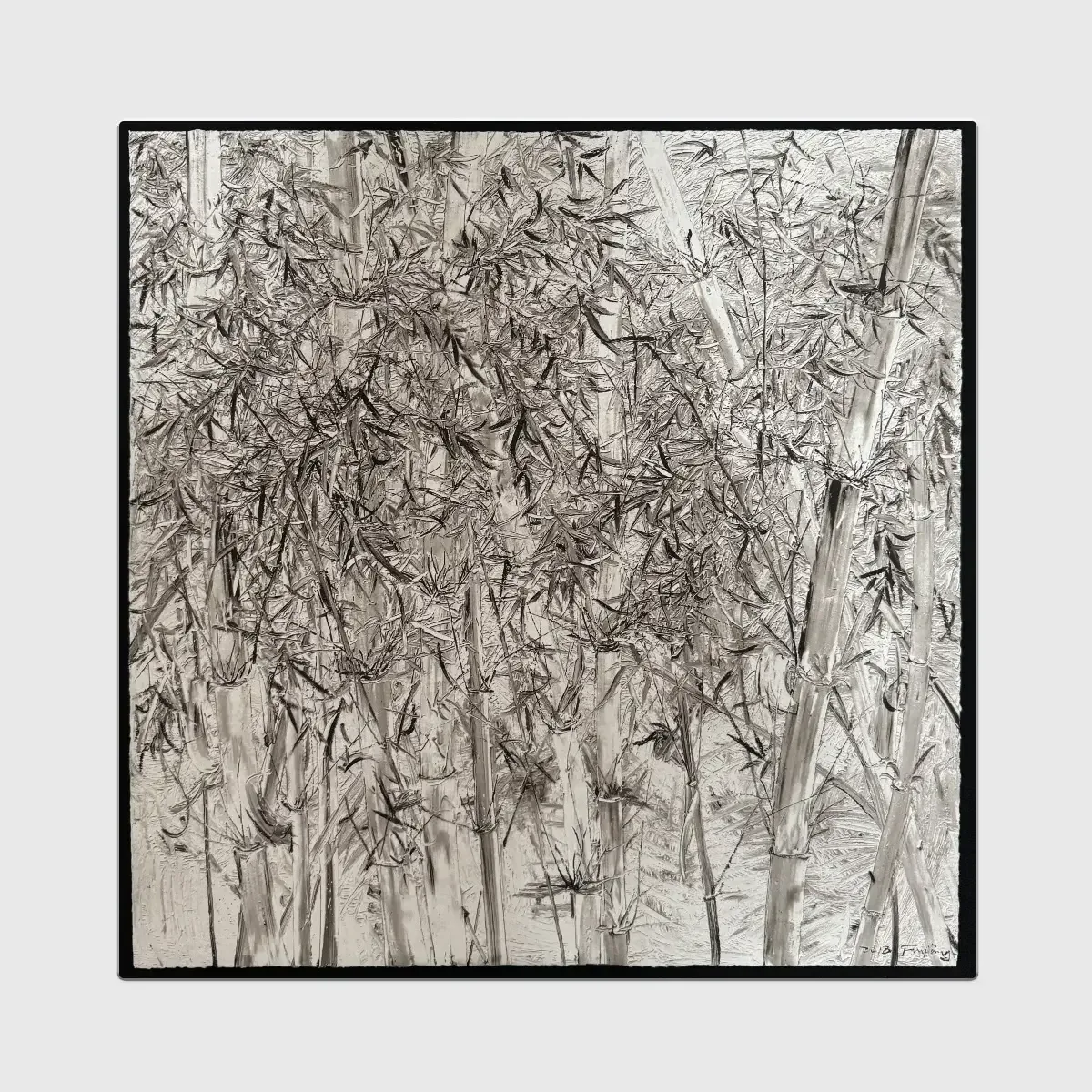Silver Forest Small Wall Paper Art — original wall art