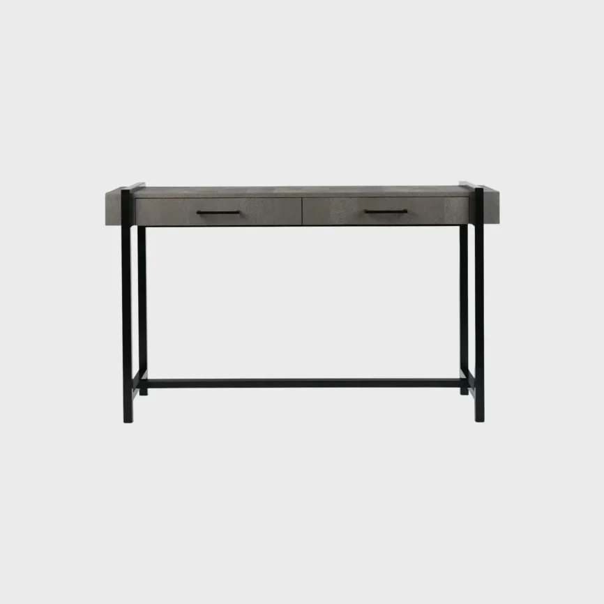 Slide Console Shagreen Leather, Shagreen Leather finish