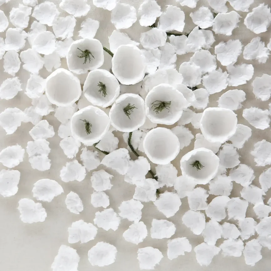 Snowfloral Handmade Dimensional Paper Wall Art — Bring serene elegance and delicate artistry into your home with Snowfloral…