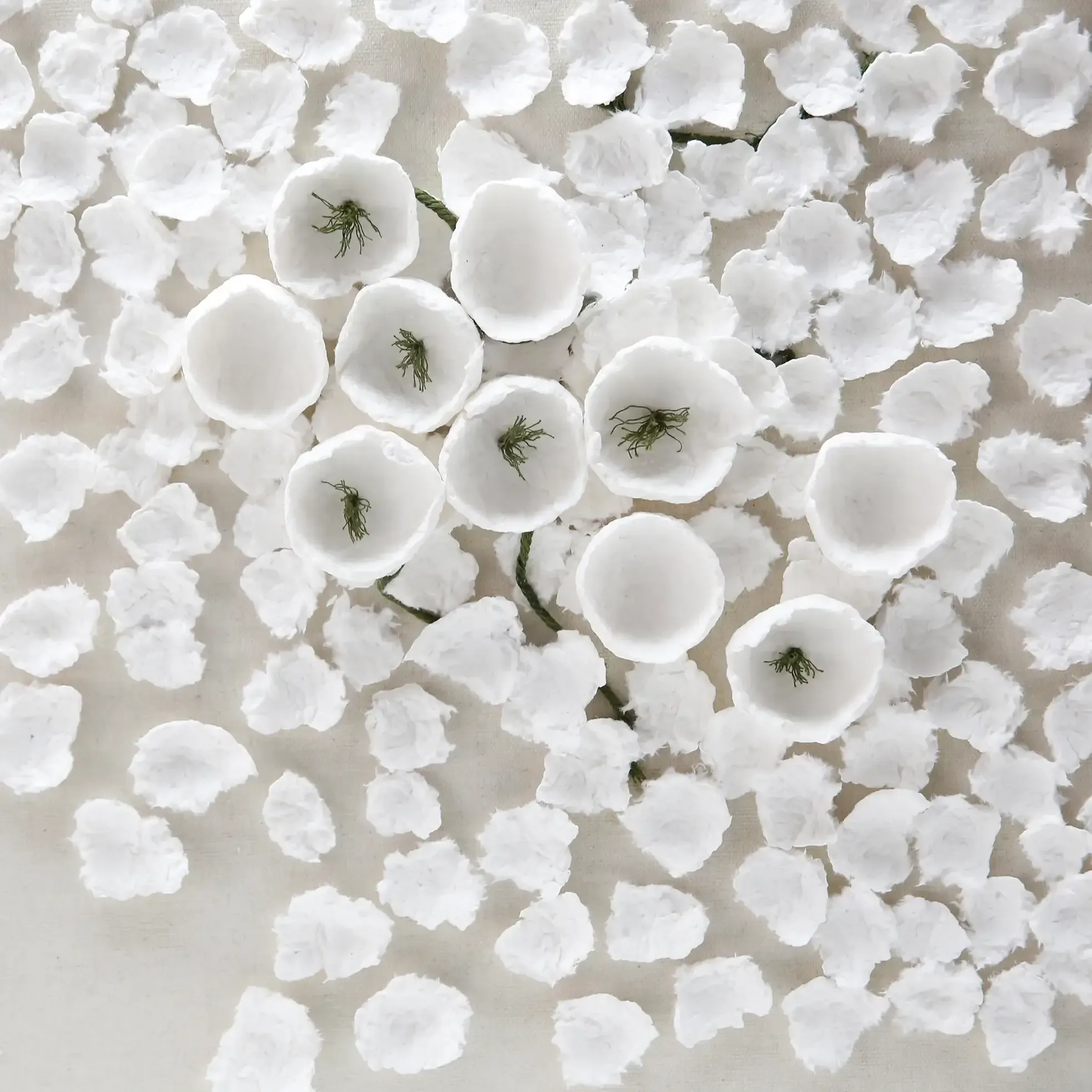Snowfloral Handmade Dimensional Paper Wall Art — Bring serene elegance and delicate artistry into your home with Snowfloral…